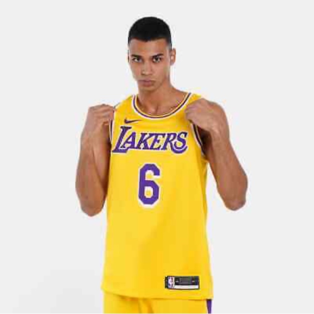 Nike Los Angeles Lakers LeBron James #6 Jersey/Hat Bundle
